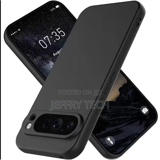 Google Pixel 6 , 6 Pro 6a – Premium Black Silicone Case With Reinfor