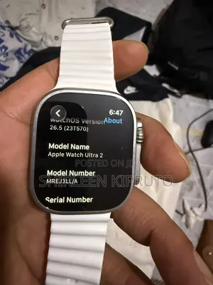 Apple Watch Ultra 2 49 Mm Titanium Case( White Ocean Band)