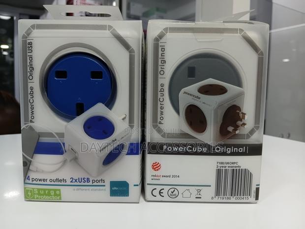 This Is an Allocacoc Powercube Original 5-Way Wall Socket Adapter. - thumbnail 2