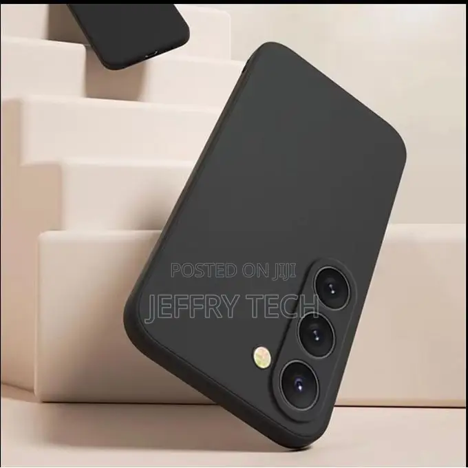 Samsung A37 Phone Case – Premium Black Silicone Case With Reinforced C