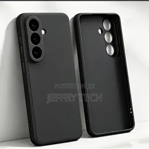 Samsung A37 Phone Case – Premium Black Silicone Case With Reinforced C