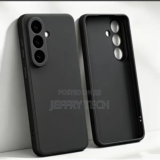 Samsung A37 Phone Case – Premium Black Silicone Case With Reinforced C
