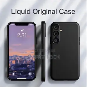 Samsung A37 Phone Case – Premium Black Silicone Case With Reinforced C