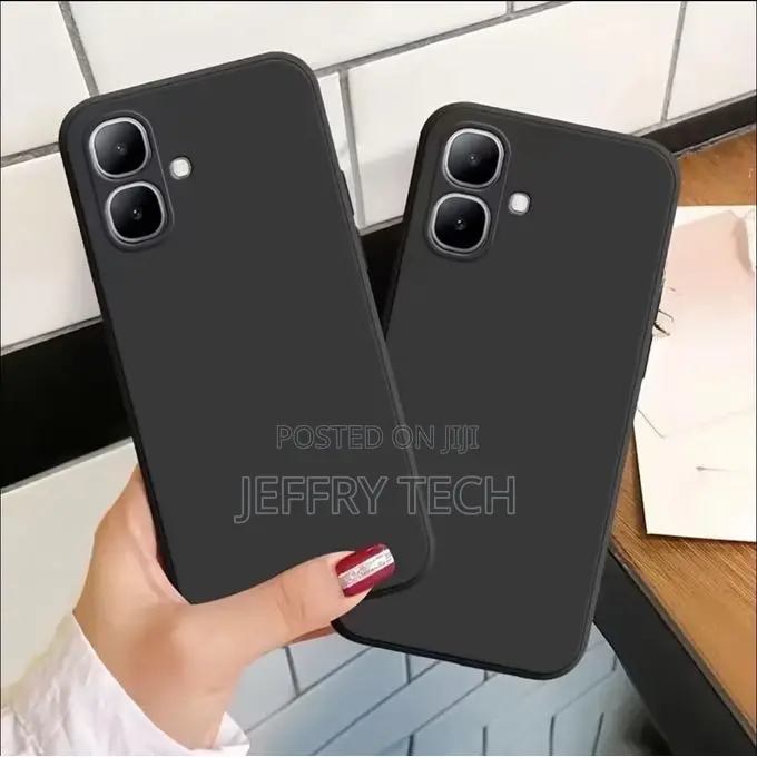 Infinix Smart 20 Phone Case – Premium Black Silicone Case With Reinfor