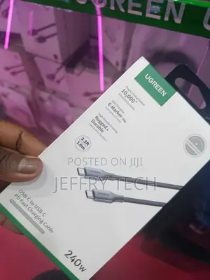 Ugreen 240w Usb-c To Usb-c Cable Featured In A 1.0-meter Length.