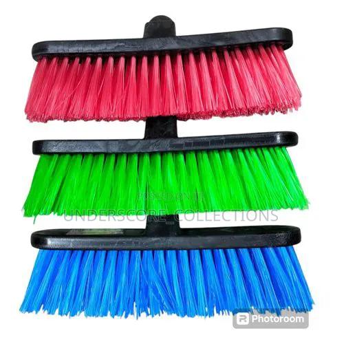 120 Cm Handle Brooms Featuring Colorful Pet Bristles