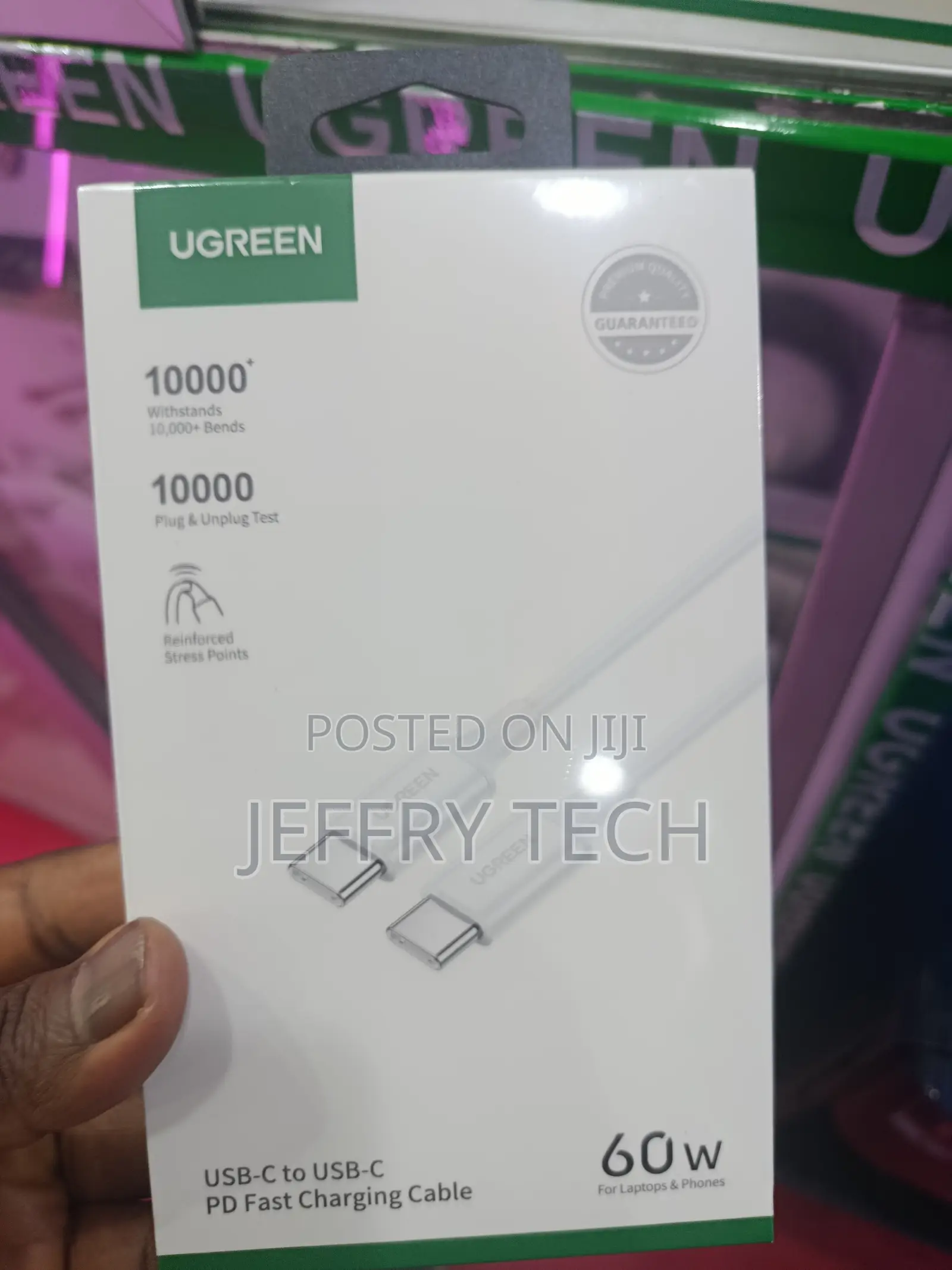 Ugreen 60w Usb-c To Usb-c Pd Fast Charging Cable.
