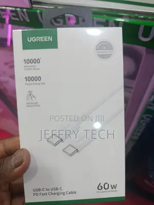 Ugreen 60w Usb-c To Usb-c Pd Fast Charging Cable.