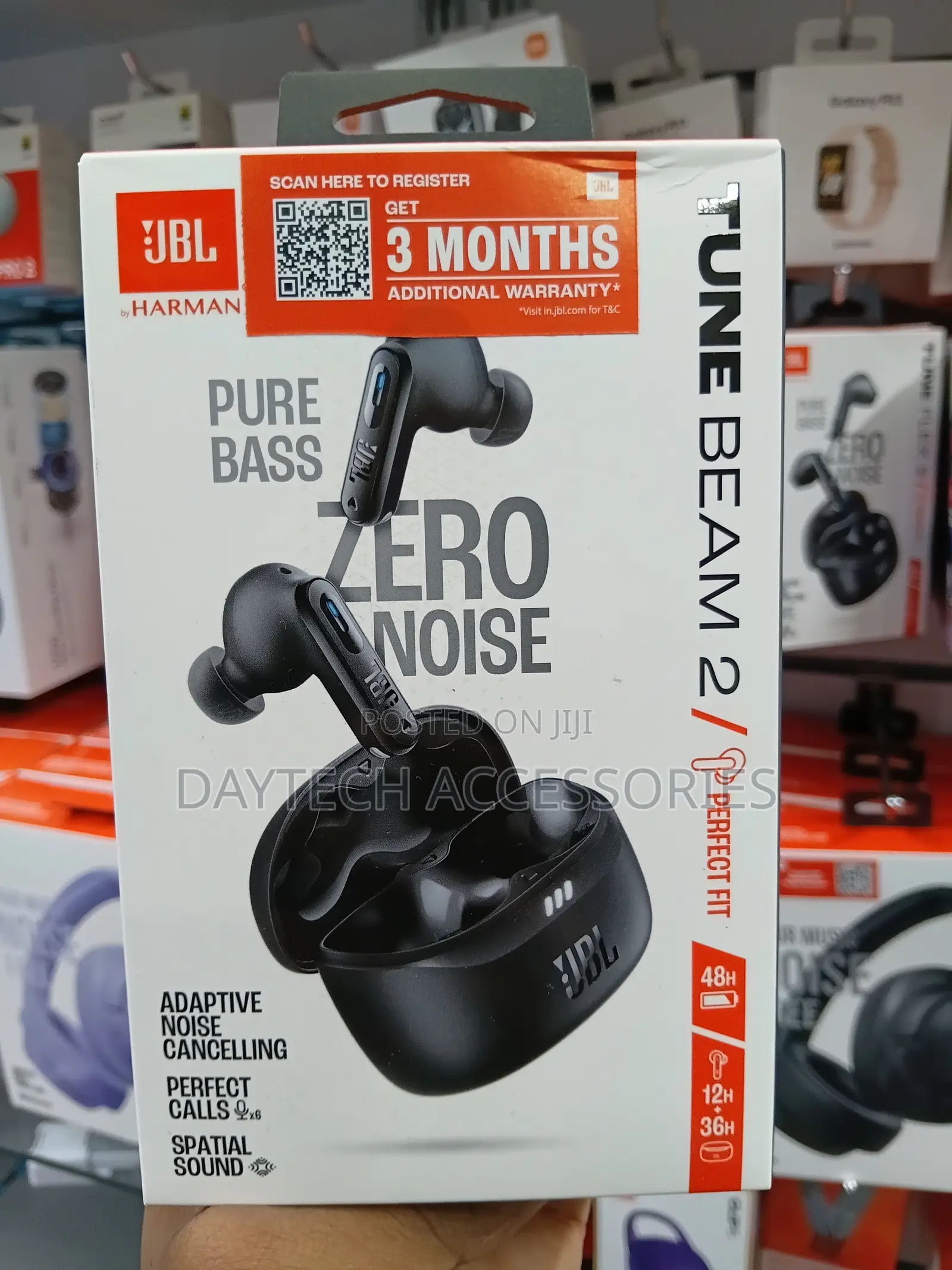 JBL Tune Beam 2 TWS Anc Earbuds 48hr Playtime 6 Mics
