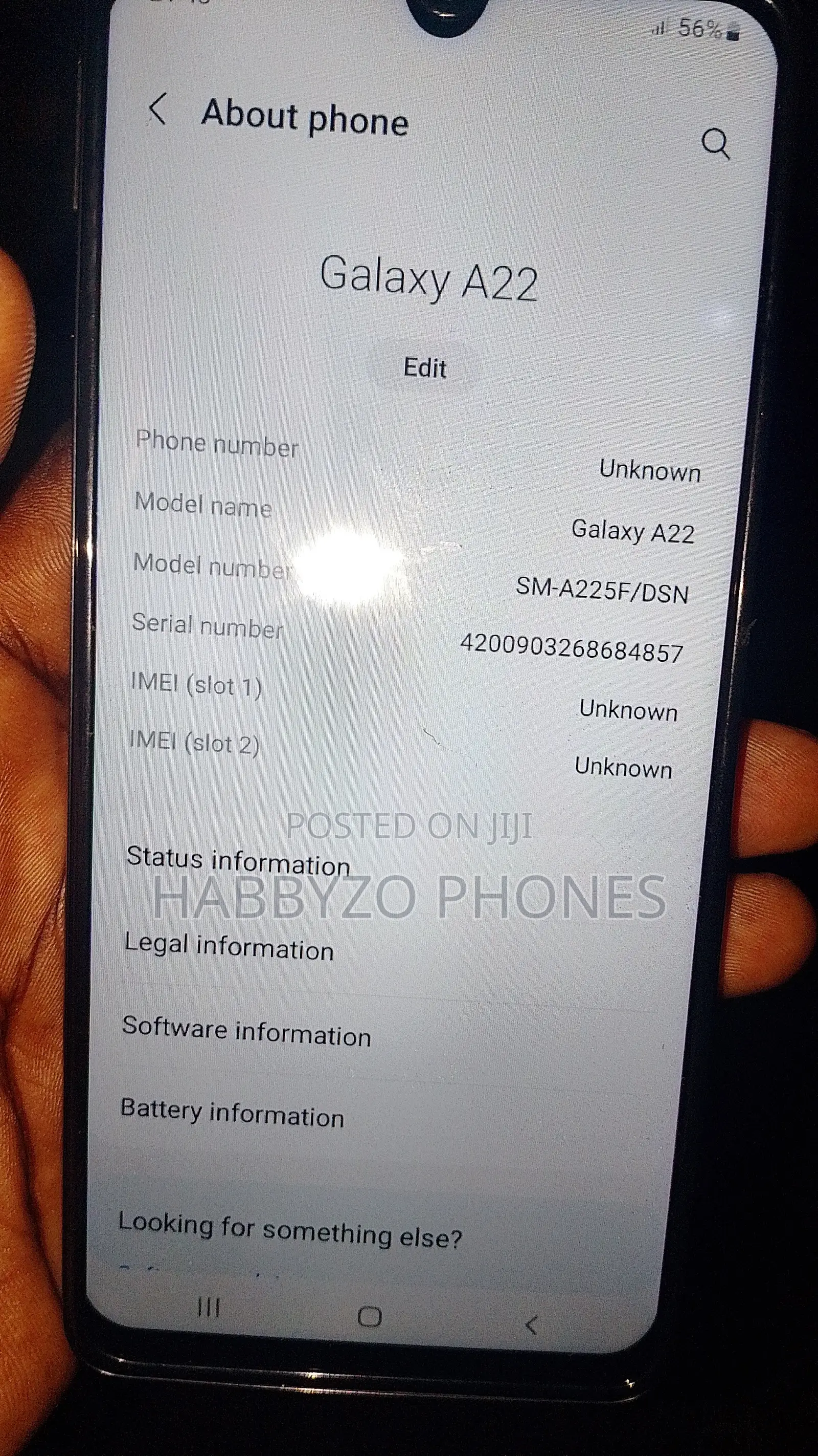 Samsung Galaxy A22 64 GB Black
