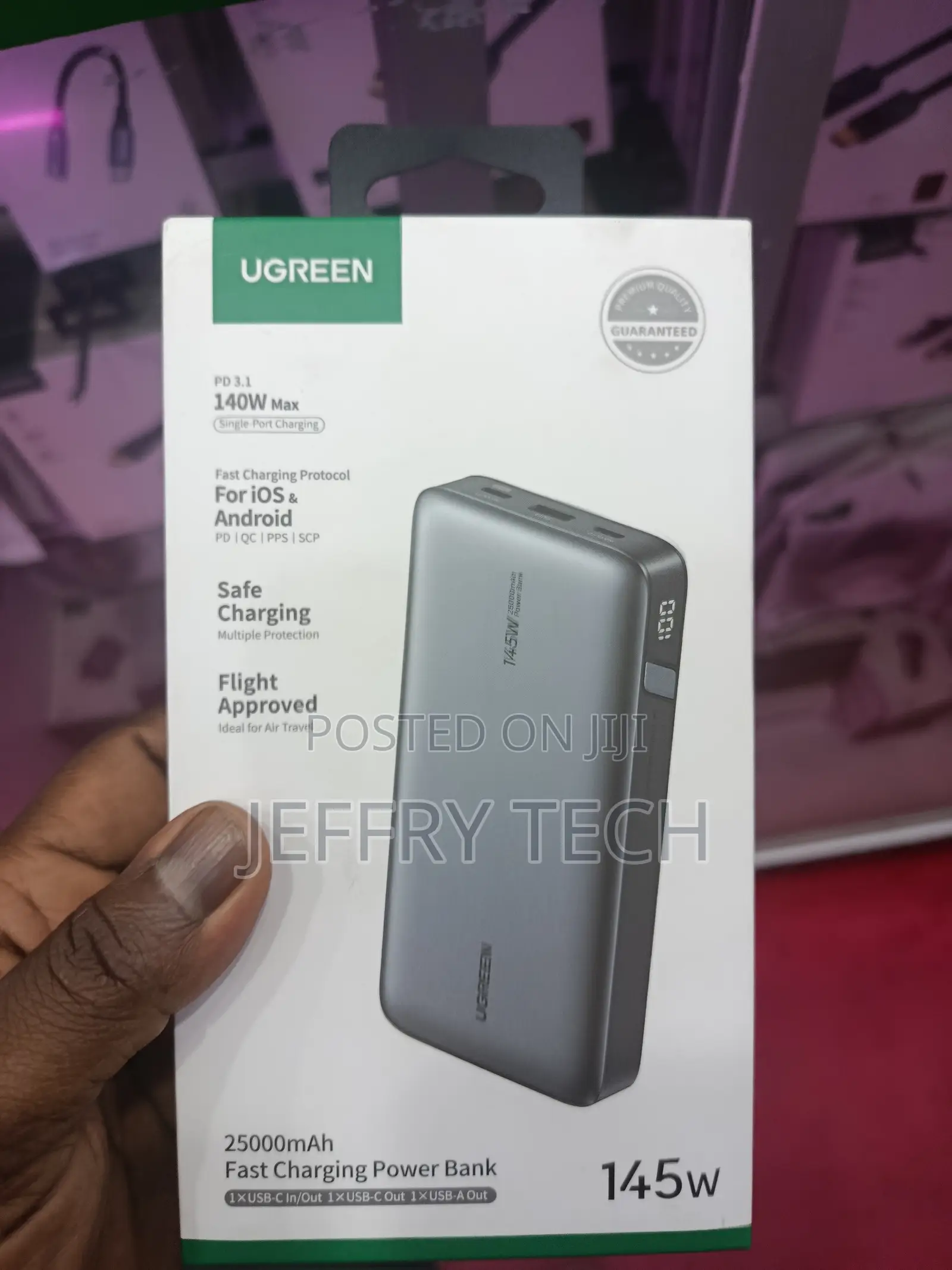 Ugreen Pb205 25000mah 145w Two-Way Fast Charging Power Bank (Ug-90597a