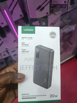 Ugreen Pb312 20,000mah Power Bank Featuring 20w Pd for Ios and 22.