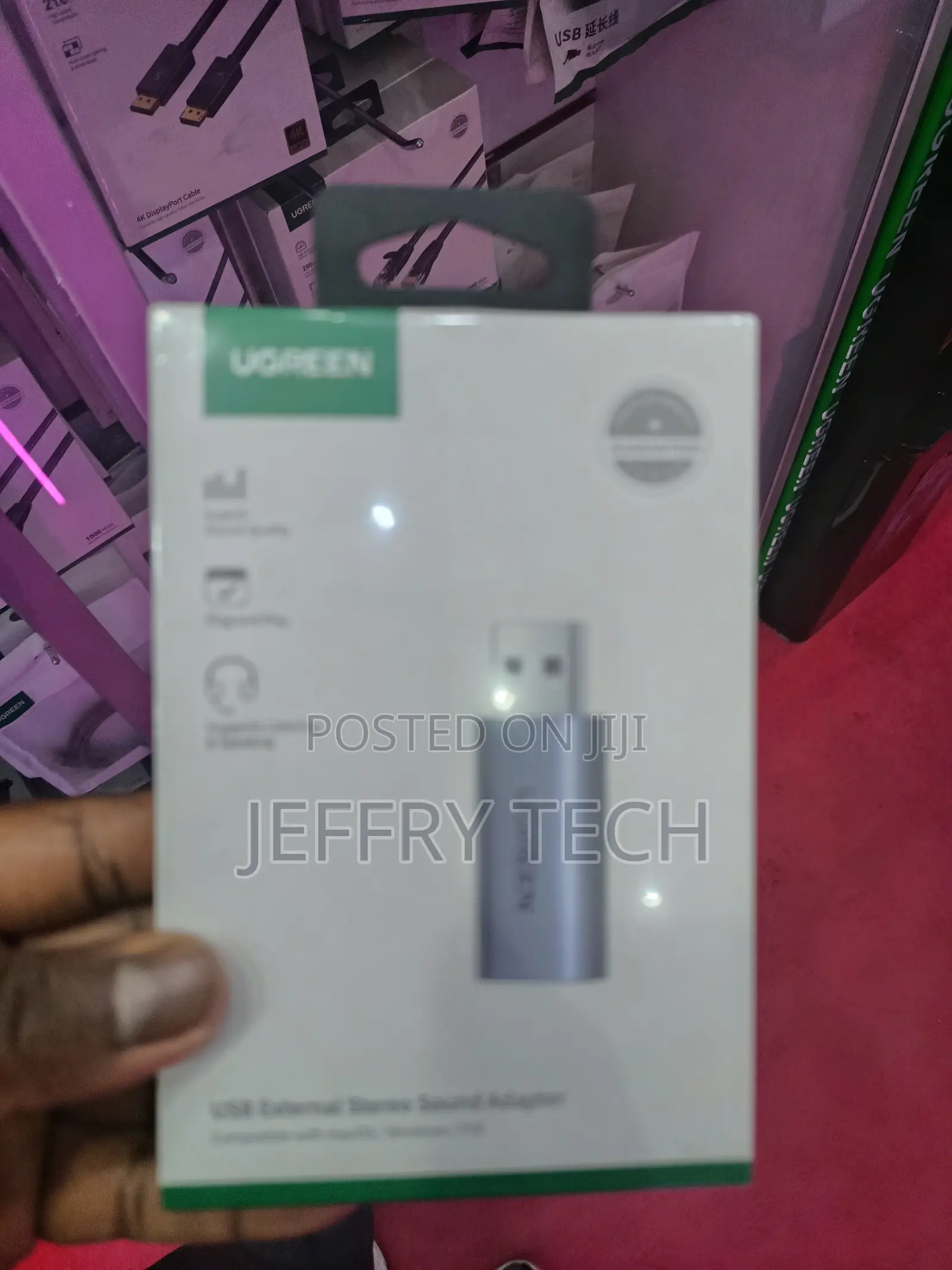 Ugreen Usb External Stereo Sound Adapter Adding A 3.5mm Audio Jack T