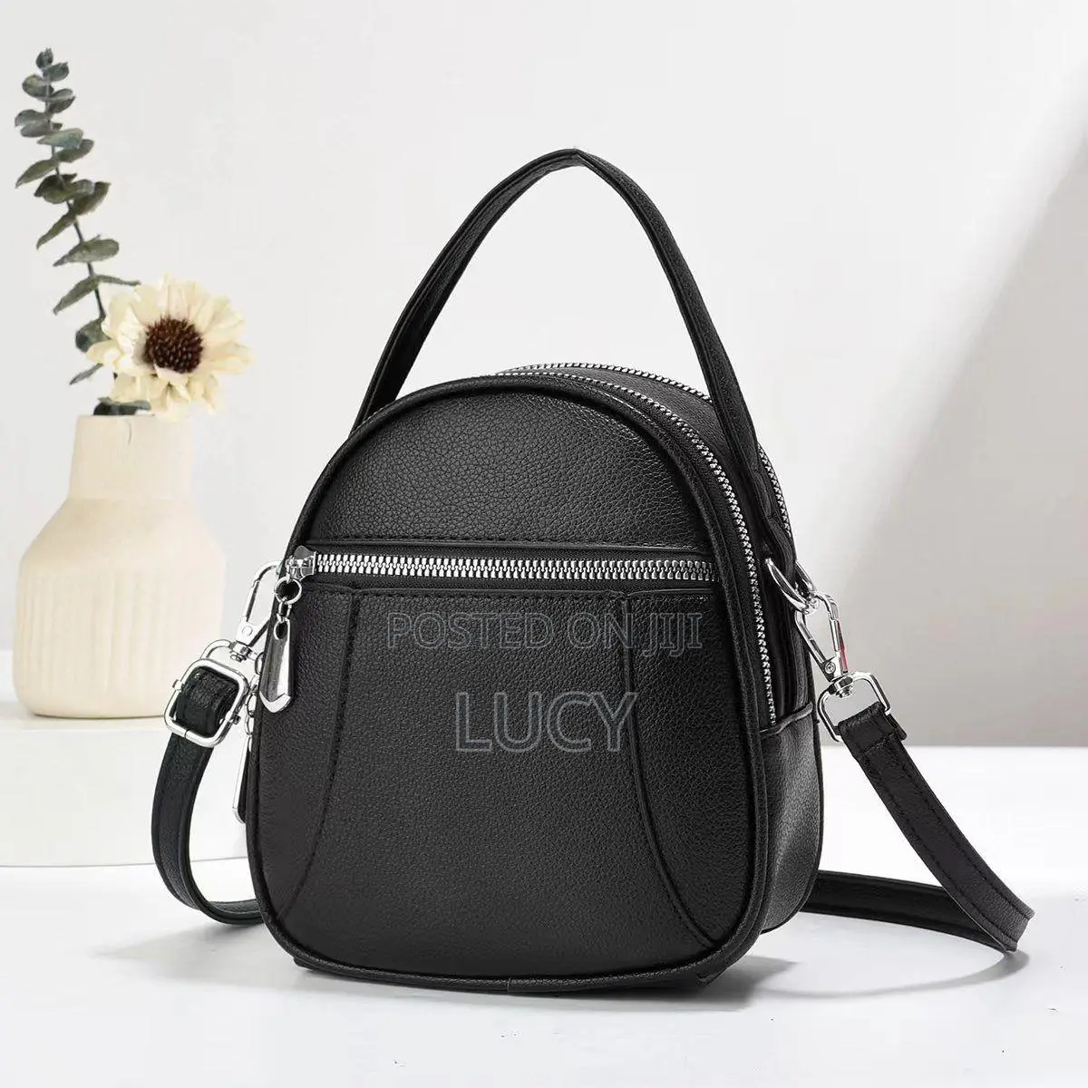 Trendy Multi-pocket Mini Backpack & Crossbody Bag