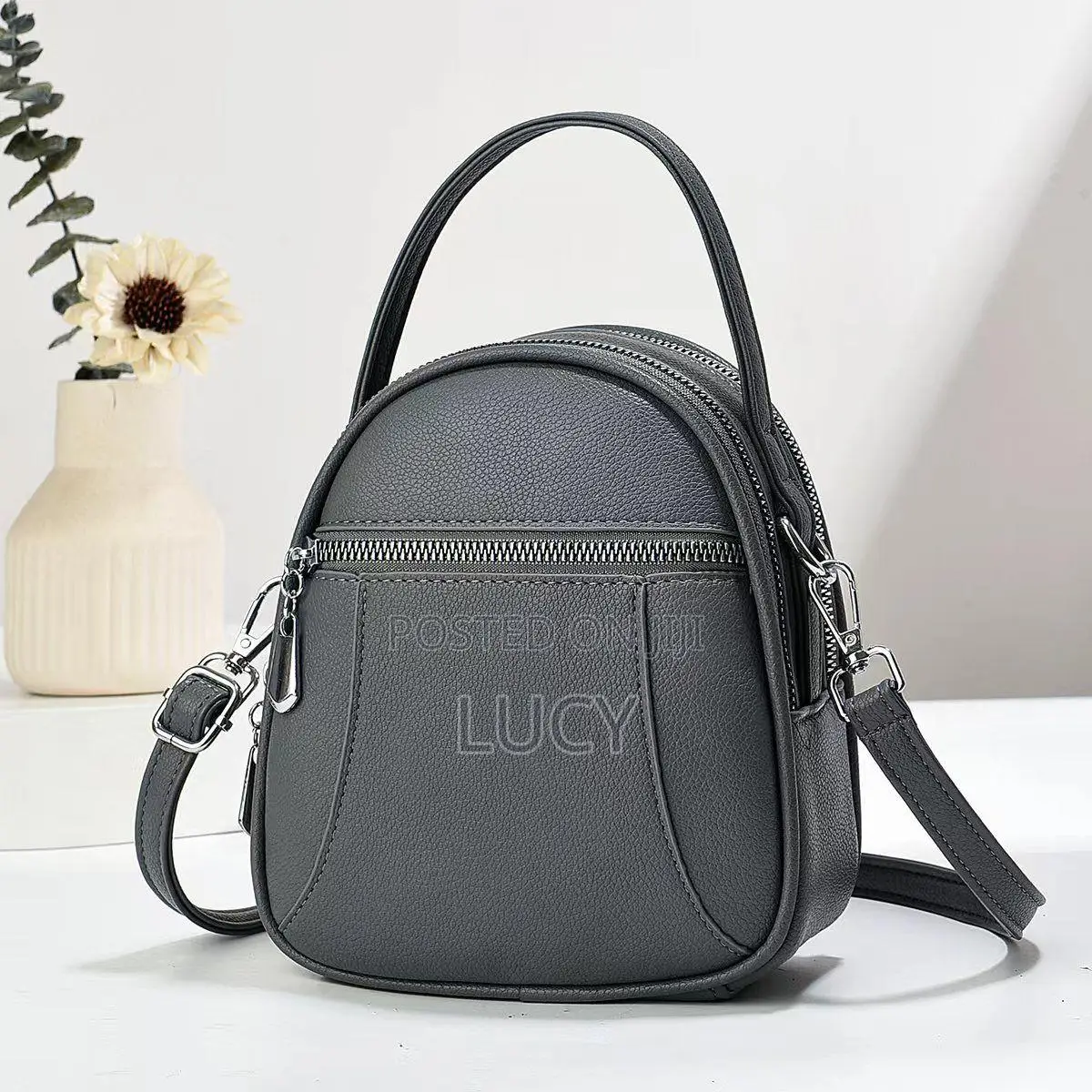 Trendy Multi-pocket Mini Backpack & Crossbody Bag