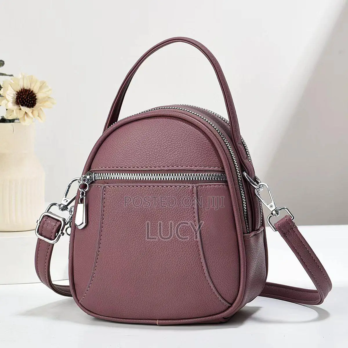 Trendy Multi-pocket Mini Backpack & Crossbody Bag