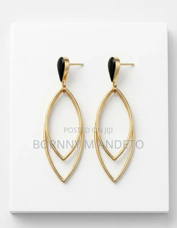 Handcrafted Elegant Pure Brass Drop Earrings