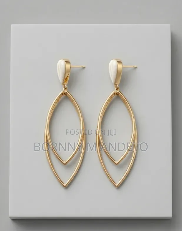 Handcrafted Elegant Pure Brass Drop Earrings