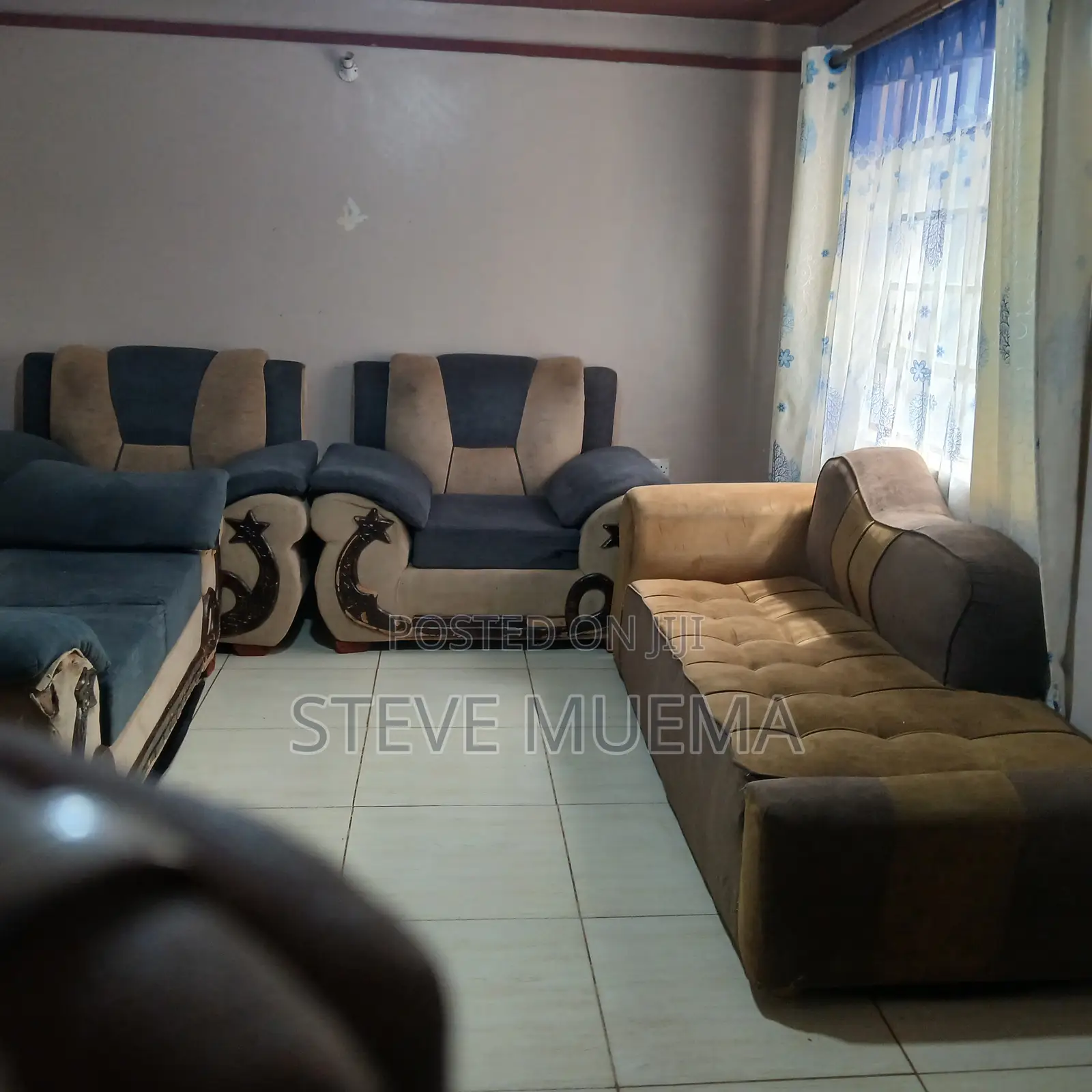 4 Seater Sofa Set and Sofa Bed.