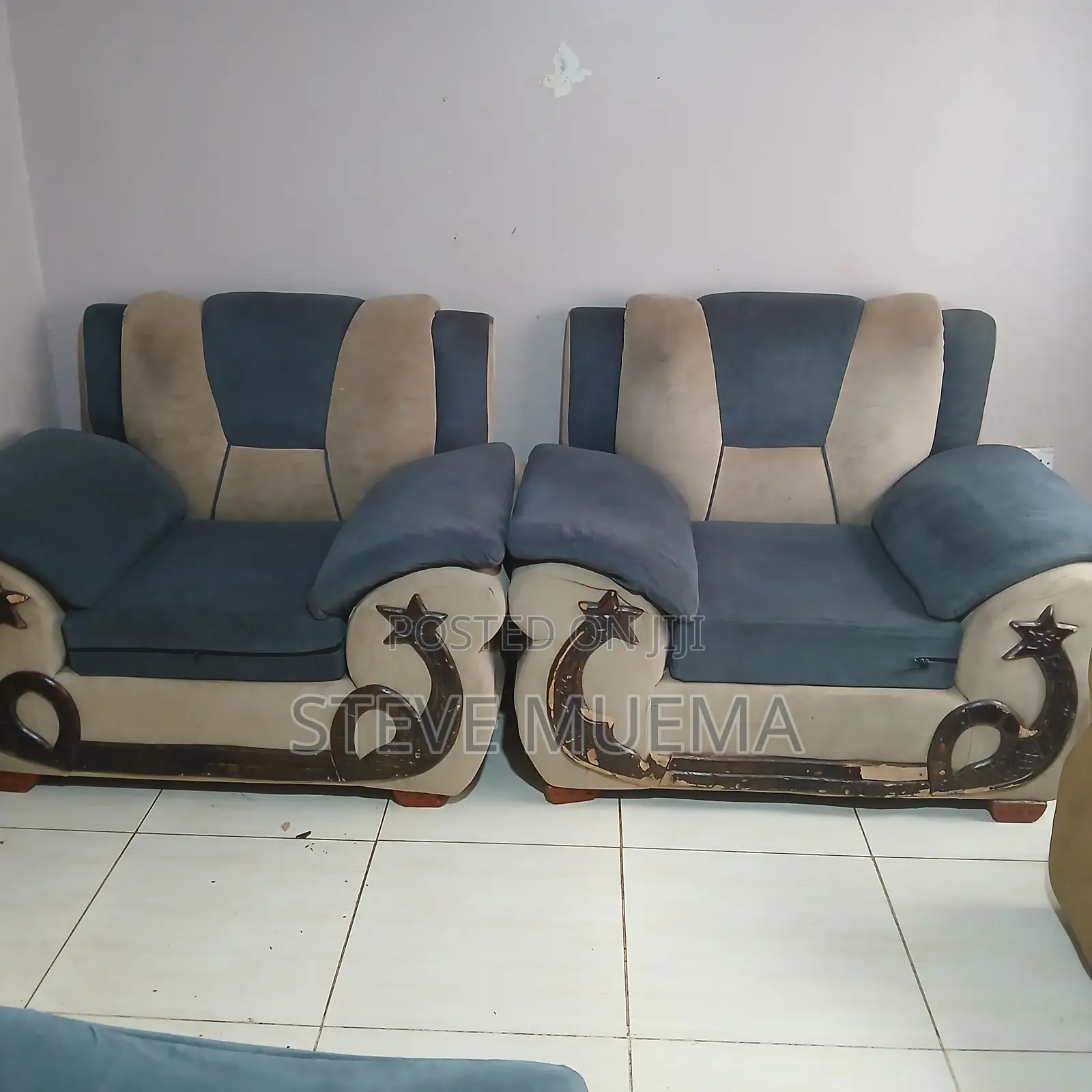 4 Seater Sofa Set and Sofa Bed.
