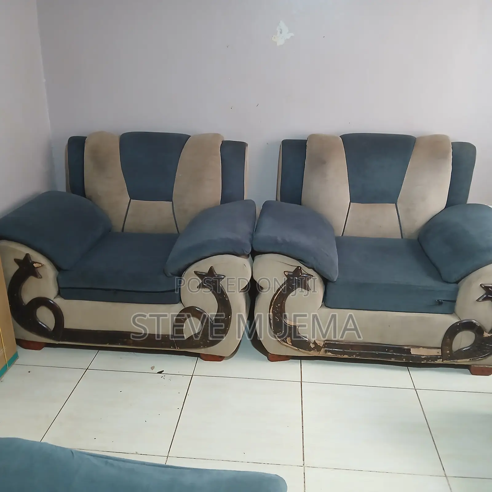 4 Seater Sofa Set and Sofa Bed.
