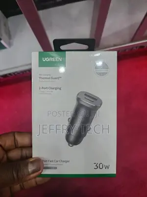 Ugreen 30w 2-Port Fast Car Charger - Ec305