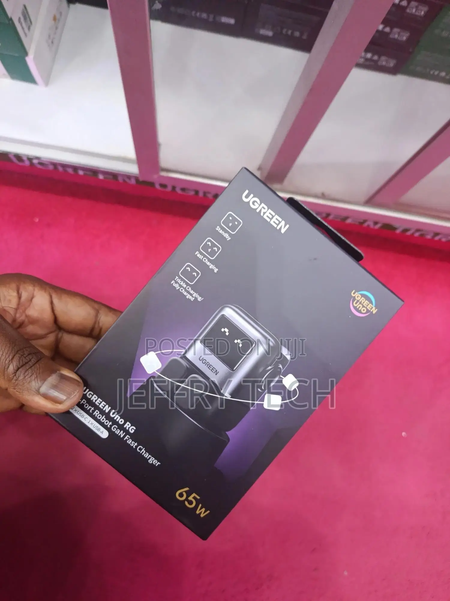 Uno Robot Cd361 65w Gan Smart Fast Charger – Elite 3-port Usb-c Pd Ch