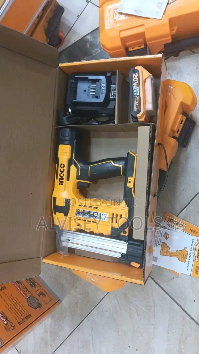 Powerful Ingco Cordless Brad Nailer 20v