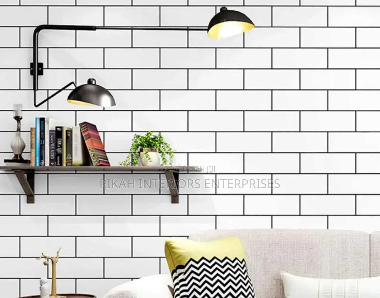 Pure White Bricks Wallpapers Wallpapers Environmental Friendly