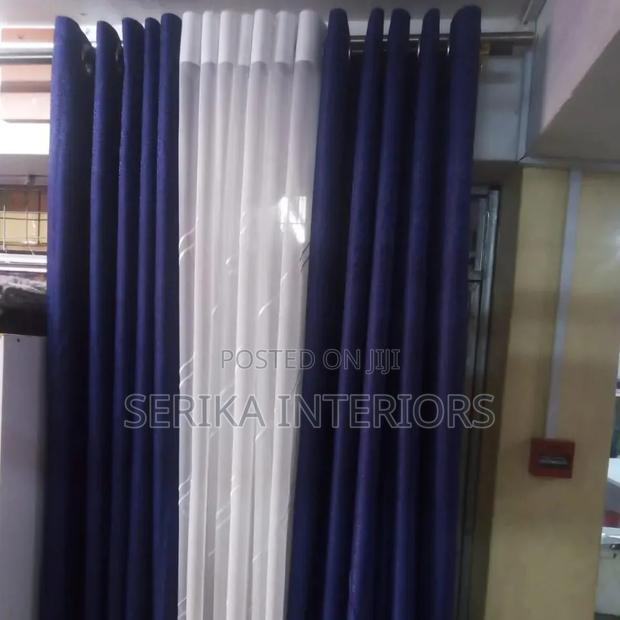 Linen Dark Blue Curtains Curtains Environmental Friendly Robertson's