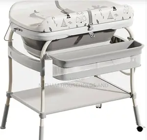 2in1baby Bathstation Changing Table Adjustable Height Folding Diaper