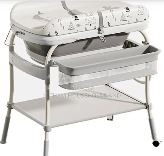 2in1baby Bathstation Changing Table Adjustable Height Folding Diaper