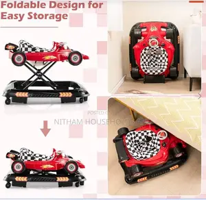 Convertible Baby Walker With 3 Adjustable Height Settings