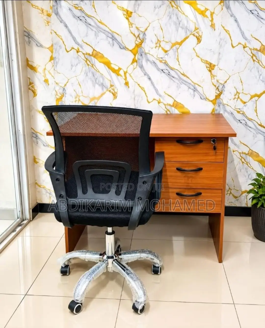 Full Setup | Office Chair and Study Table With Drawers