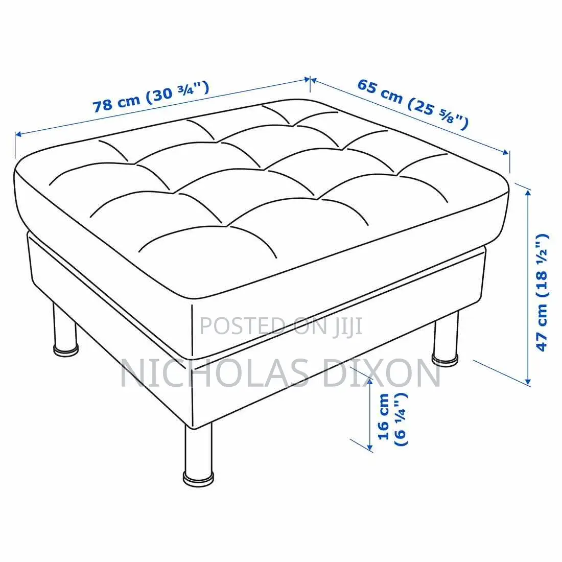 3 Seater Sofa With Chaise and Ottoman