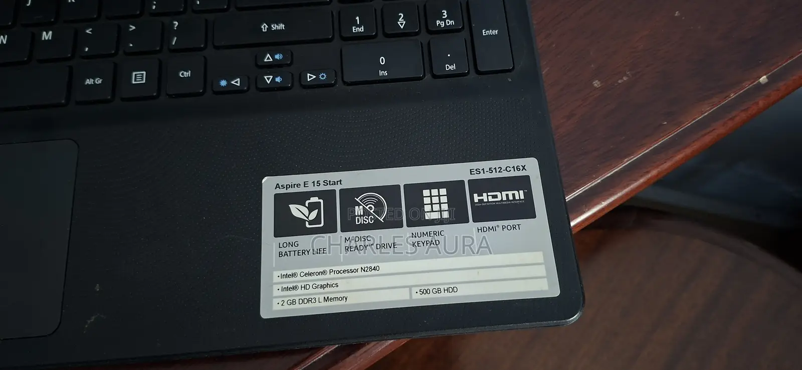 Laptop Acer Aspire 1 2GB Intel Celeron HDD 500GB