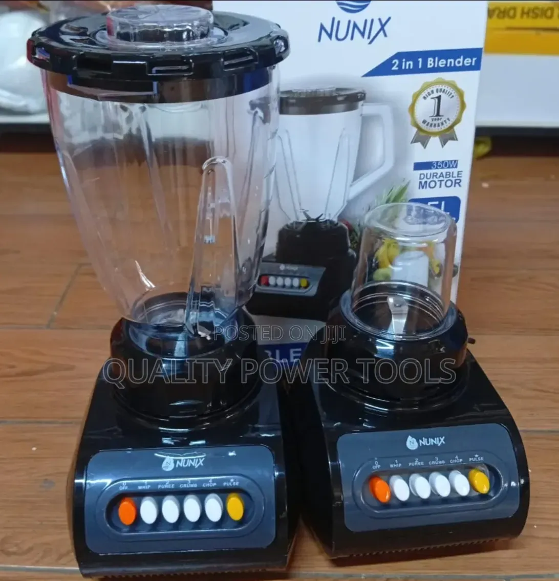 Nunix Ak-105 2-in-1 Blender Grinder – 1.5l, 350w – Black