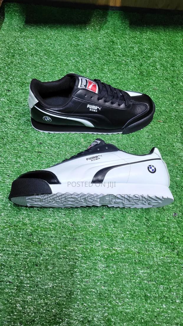 Puma Roma Black/White – Classic Retro Sneakers