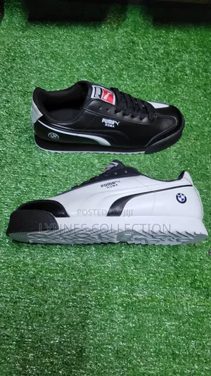 Puma Roma Black/White – Classic Retro Sneakers