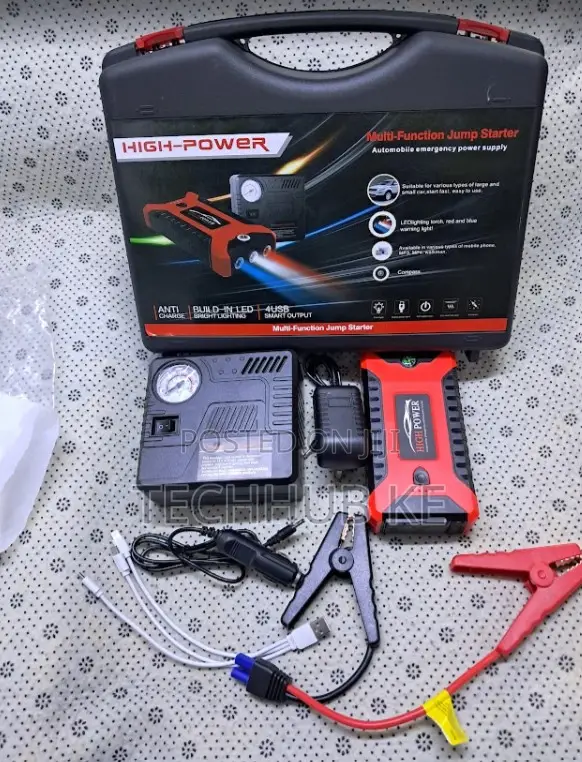 Vehicle Battery Booster Pack Multi-Function Car Rescue Power Bank