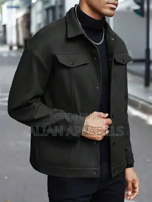 Men's Casual Sports Business Fleece Jacket for Spring Canvas