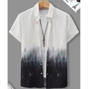 Men's Casual Short Sleeve Printed Shirt - Trendy Hawaiian Beach Top