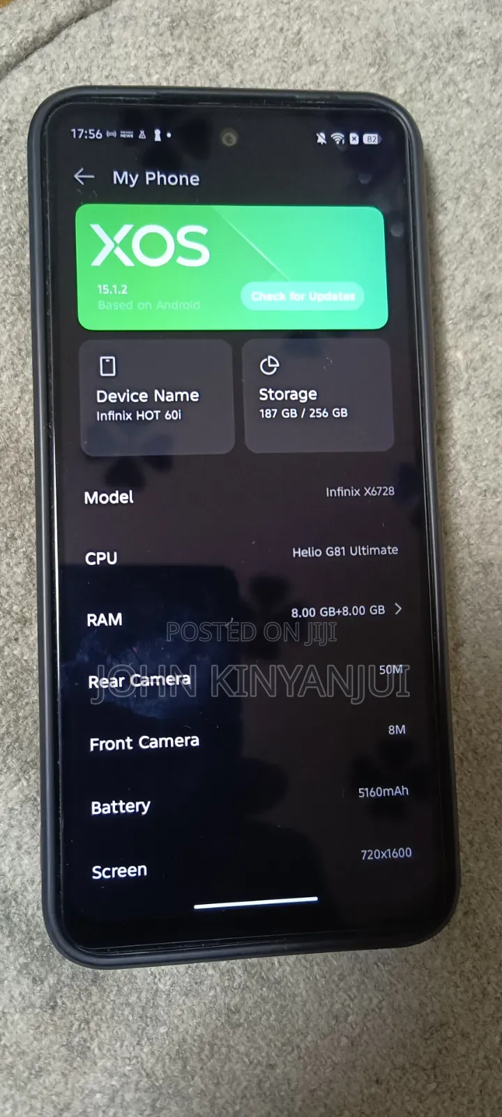 Infinix Hot 60i 256 GB Black