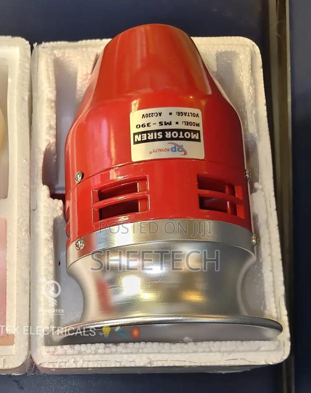 Red Ac Motor Siren