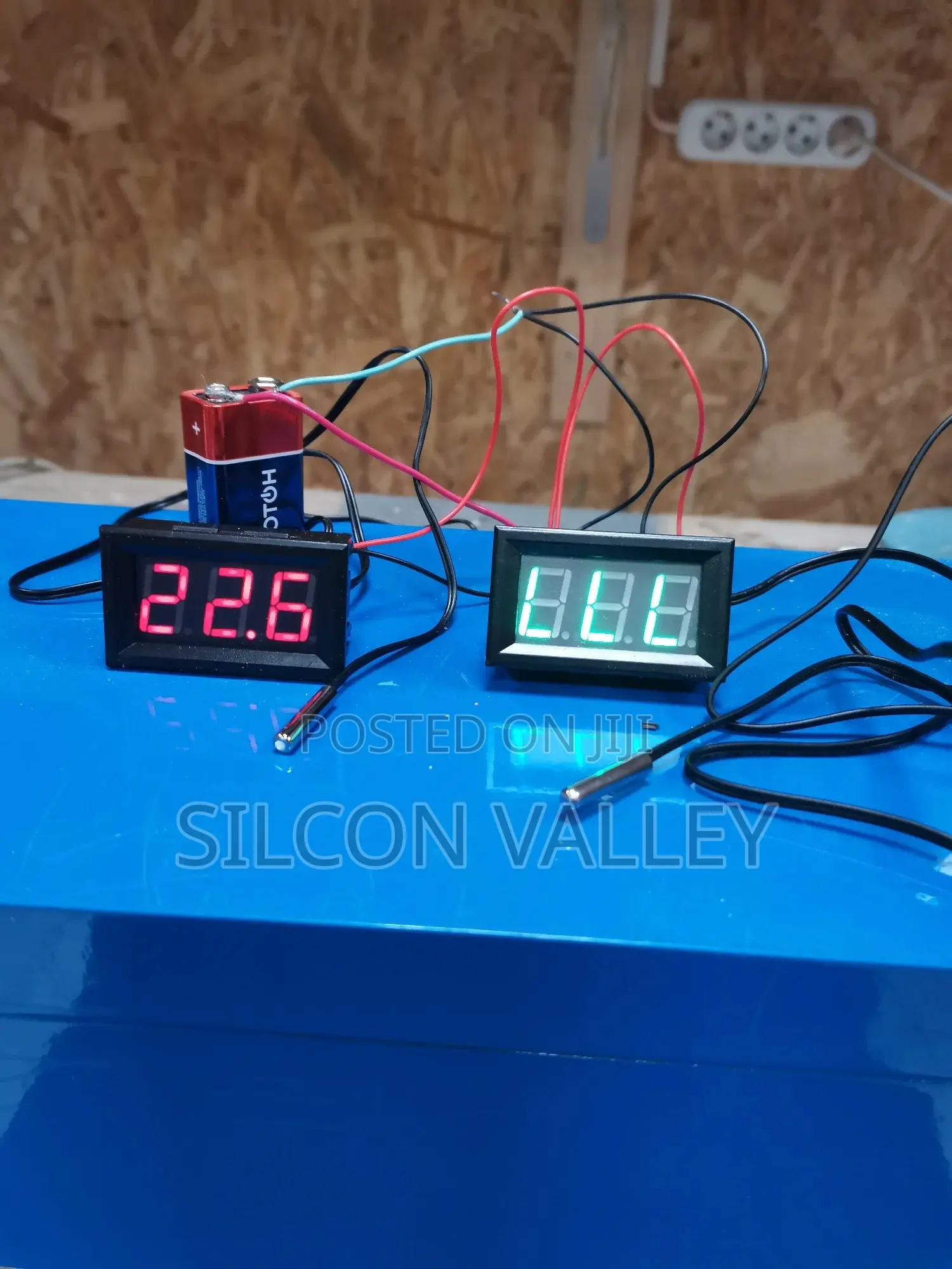 Digital Thermometer Temperature Monitoring Panel Meter With Probe