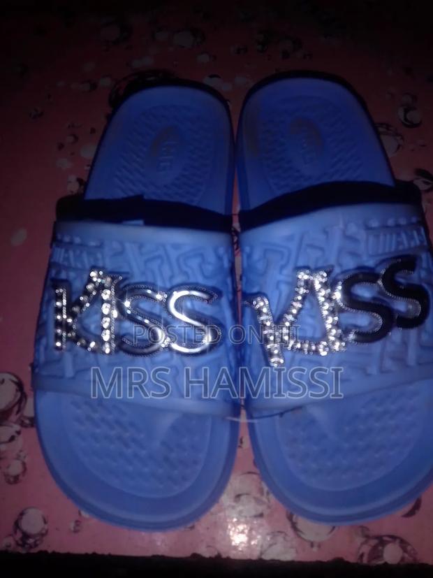 Blue Flat Sandals