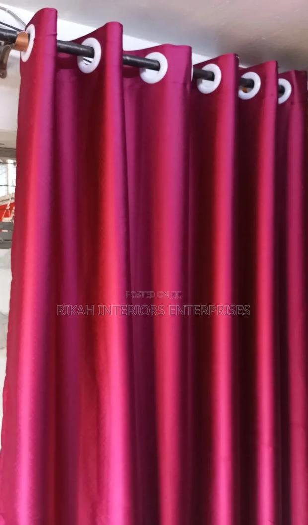 Wine Maroon Curtains Block Out Curtains Environmental Friendly Justin