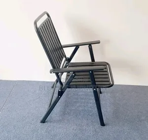 Black Foldable Rattan Chair