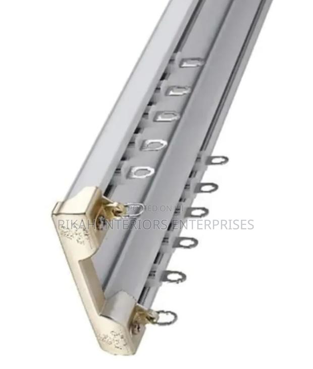 Aluminium Double Curtain Rails Curtain Rails Environmental Friendly