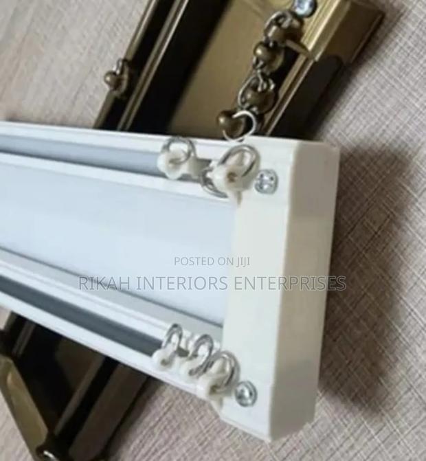 Double Aluminum Curtain Rails Curtain Rails Environmental Friendly